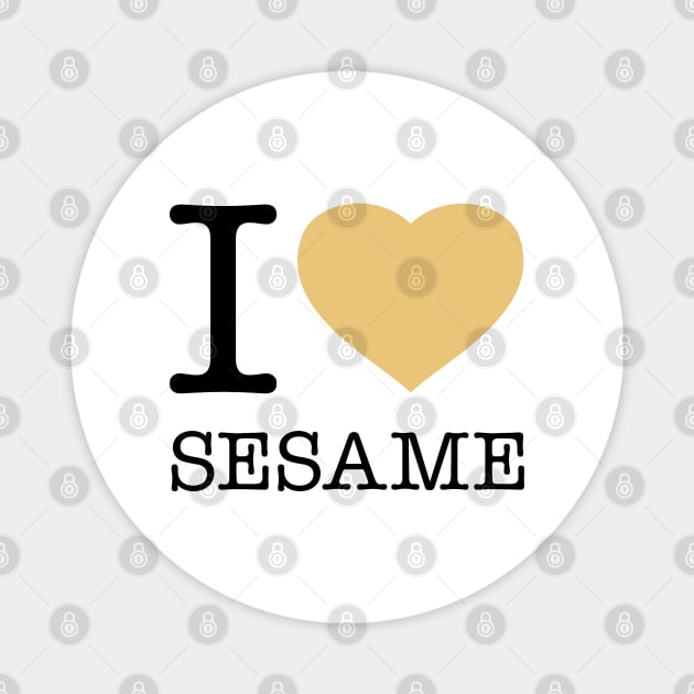 I LOVE SESAME Magnet by eyesblau